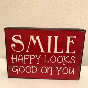 Smile Sign Box Plaque